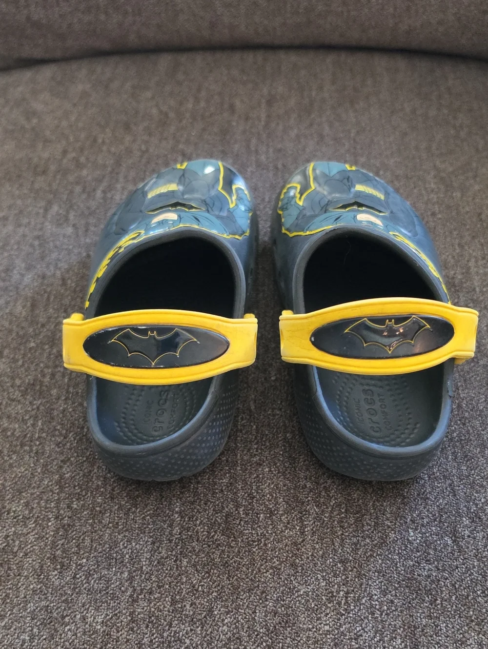 CROCS Kids Batman Sandals - Black and Yellow